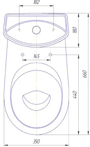 Унитаз Rosa Комфорт (коричневый) Унитаз Rosa Комфорт (коричневый)