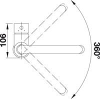 Смеситель Blanco Mida-S (гранит) антрацит