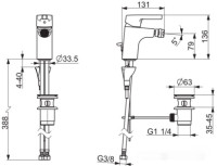 Смеситель Oras Saga Style 3918FH