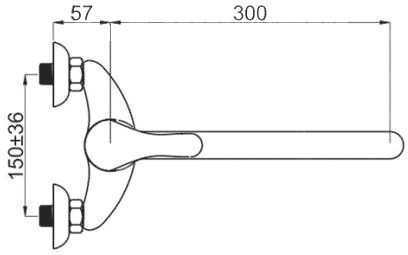 Смеситель Rubineta P-12C Star