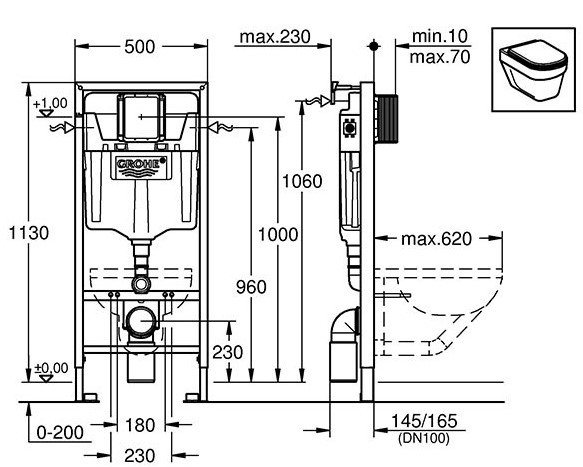 Система инсталляции Grohe Rapid SL