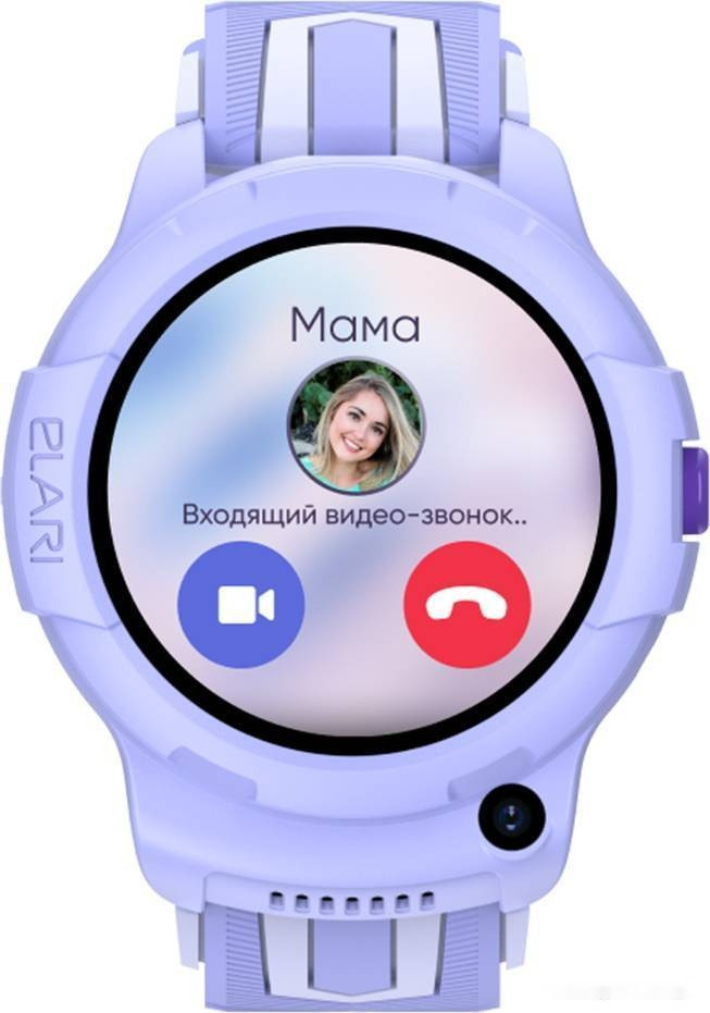 Детские умные часы Elari KidPhone 4G Wink (сиреневый)