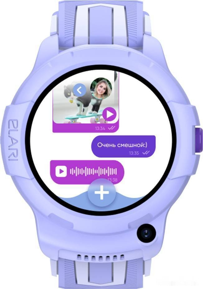 Детские умные часы Elari KidPhone 4G Wink (сиреневый)