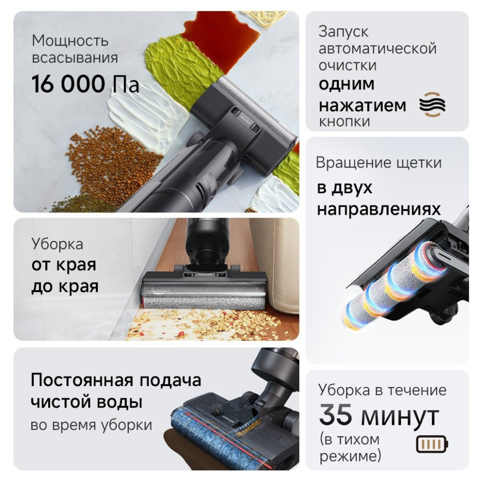 Вертикальный моющий пылесос Dreame G10 Pro Wet and Dry Vacuum (евровилка) Вертикальный моющий пылесос Dreame G10 Pro Wet and Dry Vacuum (евровилка)