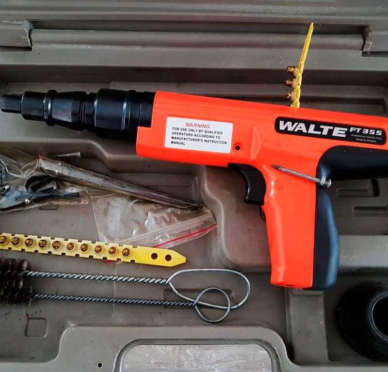 Пистолет монтажный пороховой Walte PT-355 Пистолет монтажный пороховой Walte PT-355