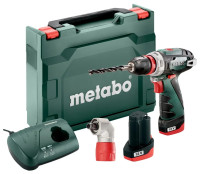 Дрель-шуруповерт Metabo PowerMaxx BS Quick Basic 600156950 (с 2-мя АКБ, кейс, 2 патрона)