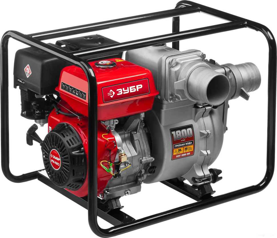 Мотопомпа ЗУБР Мастер МПГ-1800-100