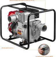 Мотопомпа ЗУБР Мастер МПГ-1800-100