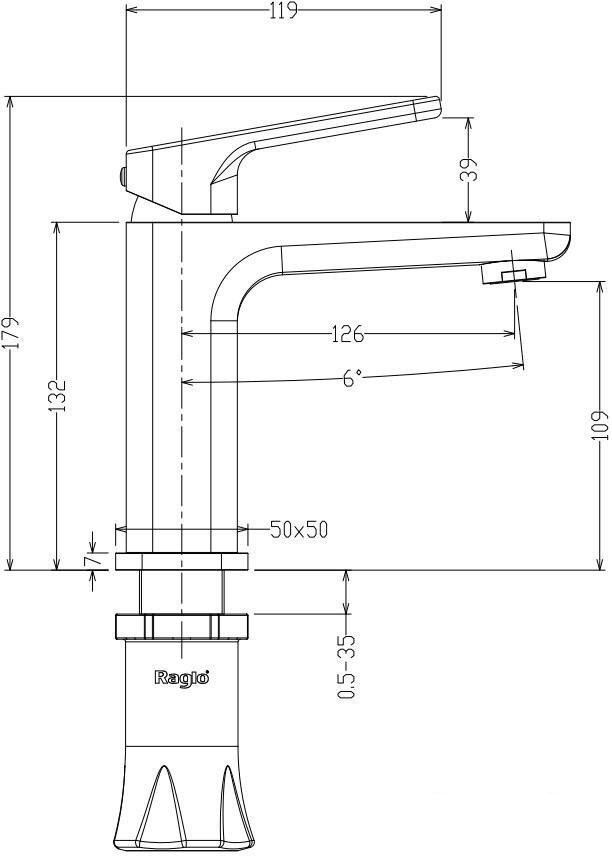 Смеситель Raglo R51.10.09 Смеситель Raglo R51.10.09
