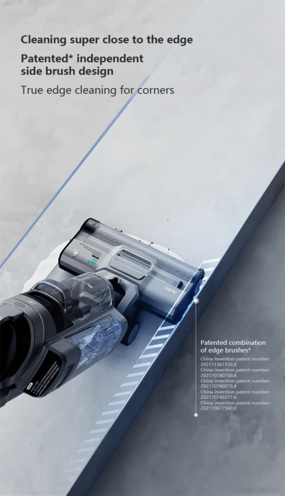 Вертикальный пылесос с влажной уборкой Redkey Cordless Wet Dry Vacuum Cleaner W12 Pro (серый) Вертикальный пылесос с влажной уборкой Redkey Cordless Wet Dry Vacuum Cleaner W12 Pro (серый)