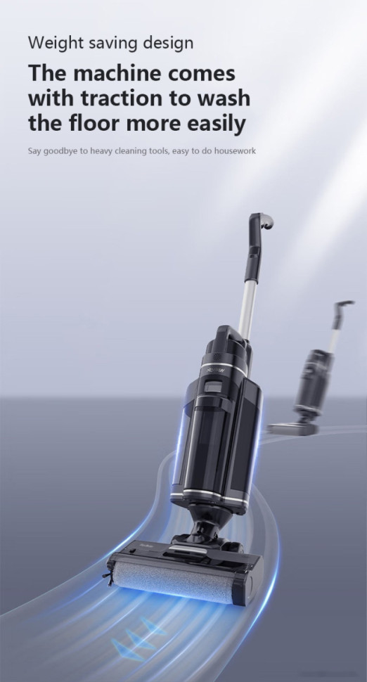 Вертикальный пылесос с влажной уборкой Redkey Cordless Wet Dry Vacuum Cleaner W12 Pro (серый) Вертикальный пылесос с влажной уборкой Redkey Cordless Wet Dry Vacuum Cleaner W12 Pro (серый)