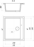 Кухонная мойка Gerhans A12 (оникс)