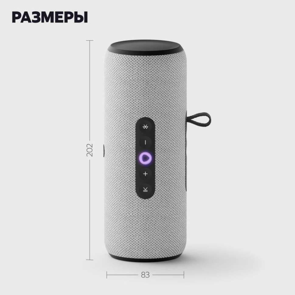 Умная колонка Яндекс Станция Стрит (серый)