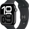Умные часы Apple Watch Series 10 46 мм (алюминиевый корпус, черный/черный, спортивный силиконовый ремешок M/L) Умные часы Apple Watch Series 10 46 мм (алюминиевый корпус, черный/черный, спортивный силиконовый ремешок M/L)