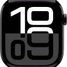 Умные часы Apple Watch Series 10 46 мм (алюминиевый корпус, черный/черный, спортивный силиконовый ремешок M/L) Умные часы Apple Watch Series 10 46 мм (алюминиевый корпус, черный/черный, спортивный силиконовый ремешок M/L)