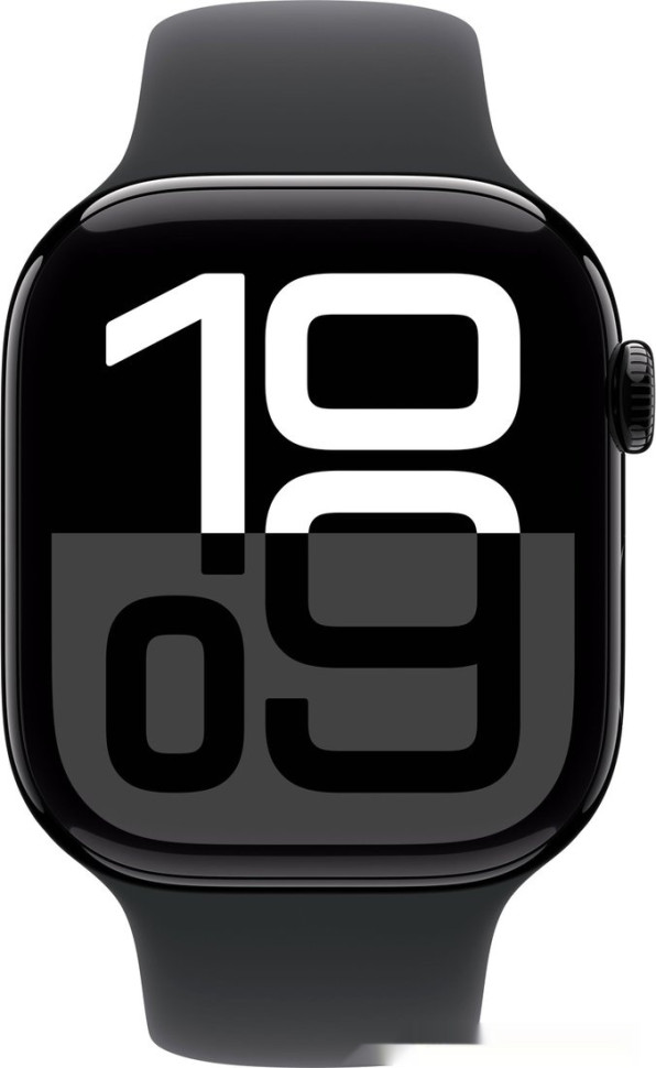 Умные часы Apple Watch Series 10 46 мм (алюминиевый корпус, черный/черный, спортивный силиконовый ремешок M/L) Умные часы Apple Watch Series 10 46 мм (алюминиевый корпус, черный/черный, спортивный силиконовый ремешок M/L)