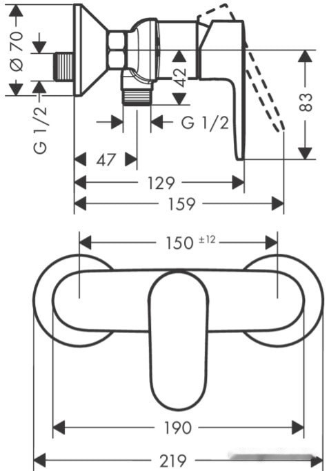Смеситель Hansgrohe Vernis Blend 71640670 Смеситель Hansgrohe Vernis Blend 71640670
