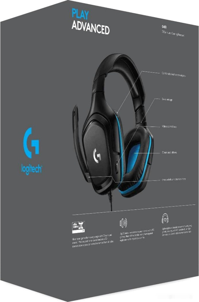 Наушники Logitech G431 Наушники Logitech G431