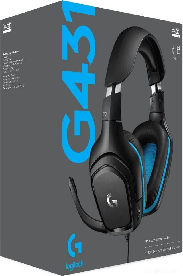 Наушники Logitech G431 Наушники Logitech G431
