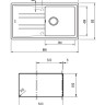 Кухонная мойка Teka STONE 50 B-TG белый (ручной слив)