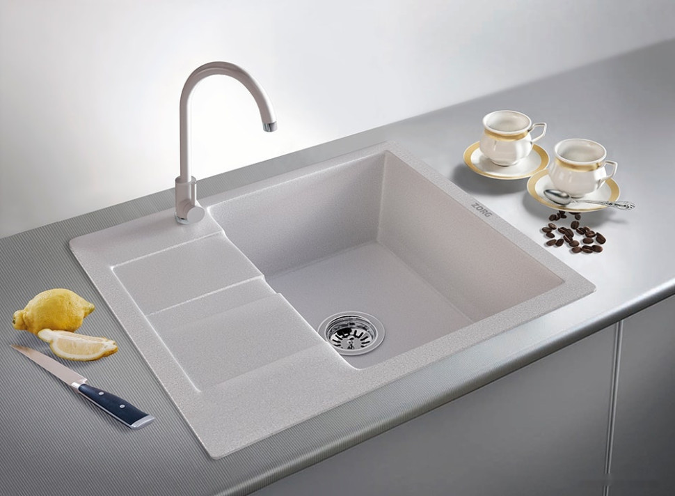 Кухонная мойка Zorg Apollo 102 (слоновая кость) Кухонная мойка Zorg Apollo 102 (слоновая кость)
