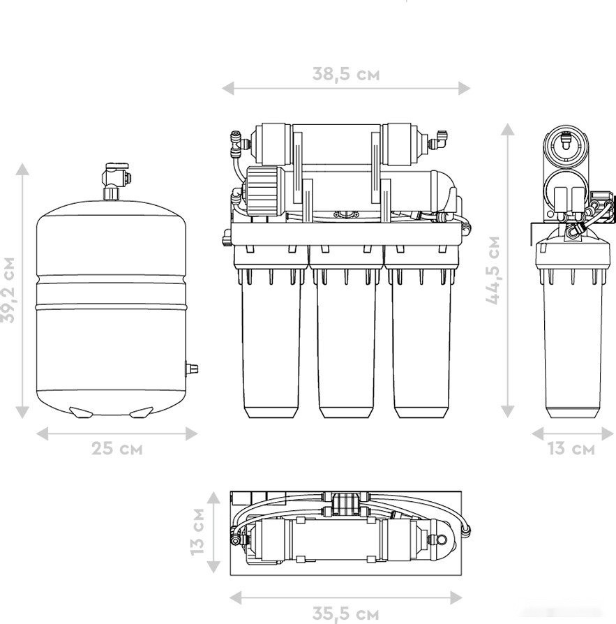 Система обратного осмоса Барьер Профи Осмо 100 Система обратного осмоса Барьер Профи Осмо 100