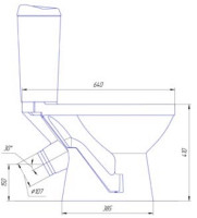 Унитаз Rosa Комфорт (черный)