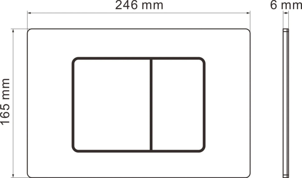 Панель смыва Roxen Steel 420280G