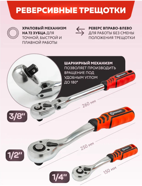 Универсальный набор инструментов ForceKraft FK-42022-5 (202 предмета)