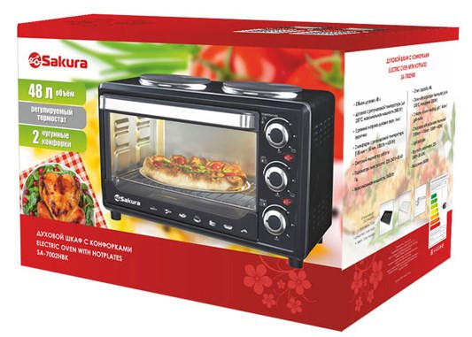 Мини-печь Sakura SA-7002HBK Мини-печь Sakura SA-7002HBK