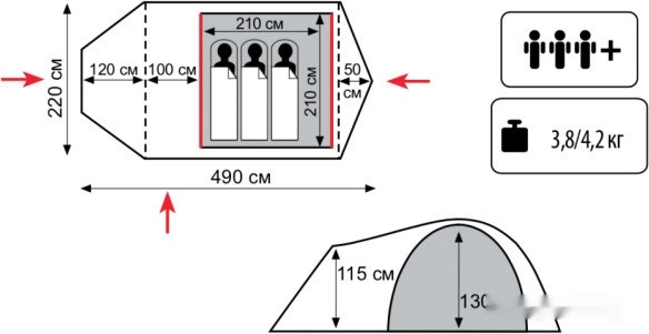 Палатка Tramp Lite Twister 3