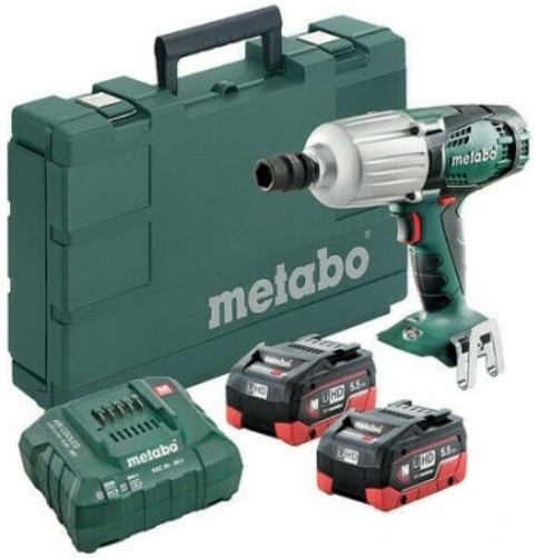 Гайковерт Metabo SSW 18 LTX 600 60219865 (с 2-мя АКБ, кейс)