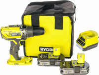 Ударная дрель-шуруповерт Ryobi R18PD3-215S 5133003339 (с 2-мя АКБ 1.5 Ah, сумка)