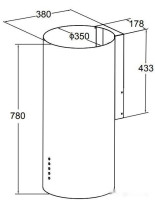 Вытяжка GrandGermes Aston 35 (белый)