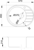 Кухонная мойка БелЭворс New Lux (темно-бежевый)