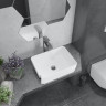 Умывальник Lauter 21674B + клапан 21190B + сифон 21635B (черный матовый)