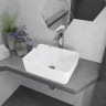 Умывальник Lauter 21674B + клапан 21190B + сифон 21635B (черный матовый)