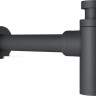 Умывальник Lauter 21674B + клапан 21190B + сифон 21635B (черный матовый)