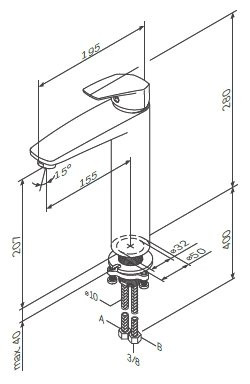 Смеситель Am.Pm Gem F9092000 Смеситель Am.Pm Gem F9092000