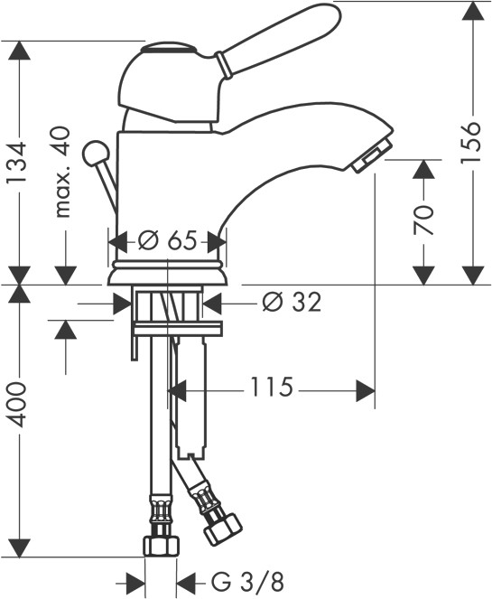 Смеситель Axor Carlton 17010090 Смеситель Axor Carlton 17010090