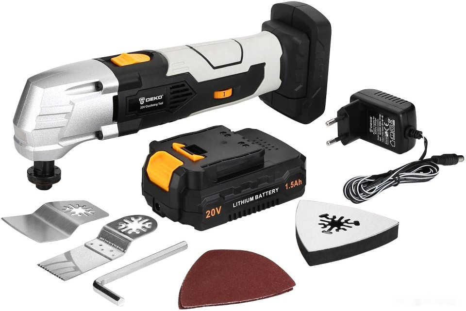 Шлифовальная машина Deko DKOT20 Multi (с 1-м АКБ)