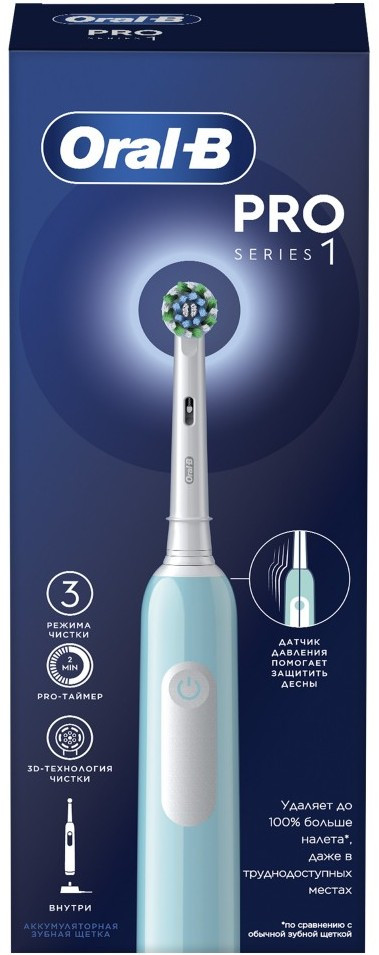 Электрическая зубная щетка Oral-B Pro Series 1 (Бирюзовая)