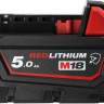 Аккумулятор для инструмента Milwaukee M18 M18B5-CR 4932479265 (18В/5 Ач) Аккумулятор для инструмента Milwaukee M18 M18B5-CR 4932479265 (18В/5 Ач)