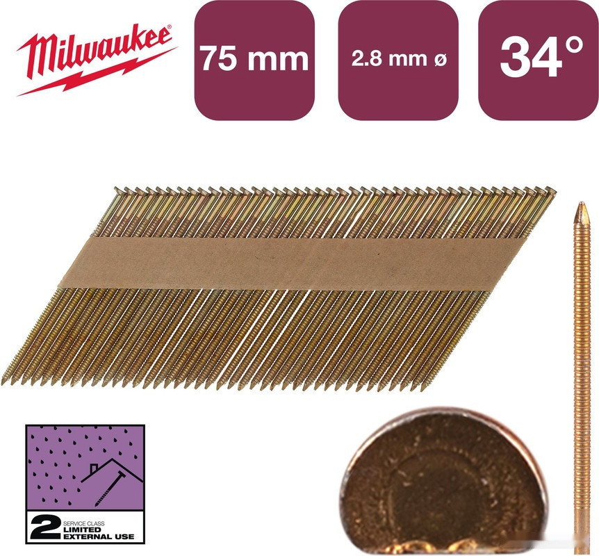 Гвозди для пистолета Milwaukee 4932492608 (2200 шт)