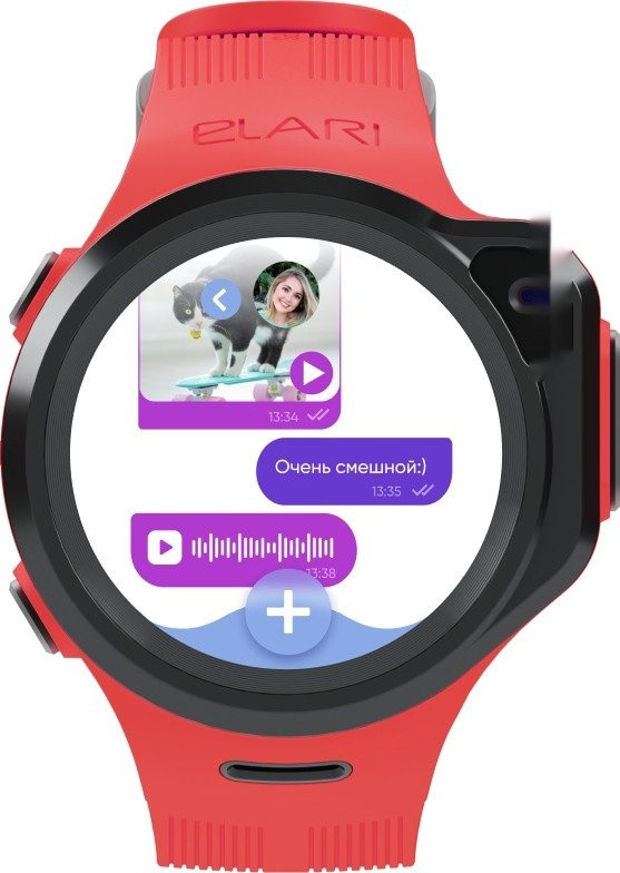 Детские умные часы Elari KidPhone 4GR M (красный) Детские умные часы Elari KidPhone 4GR M (красный)