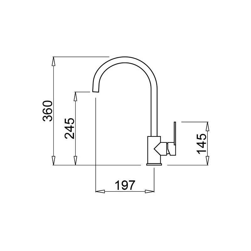 Смеситель Elleci Bridge G40 Full Black Nero Смеситель Elleci Bridge G40 Full Black Nero