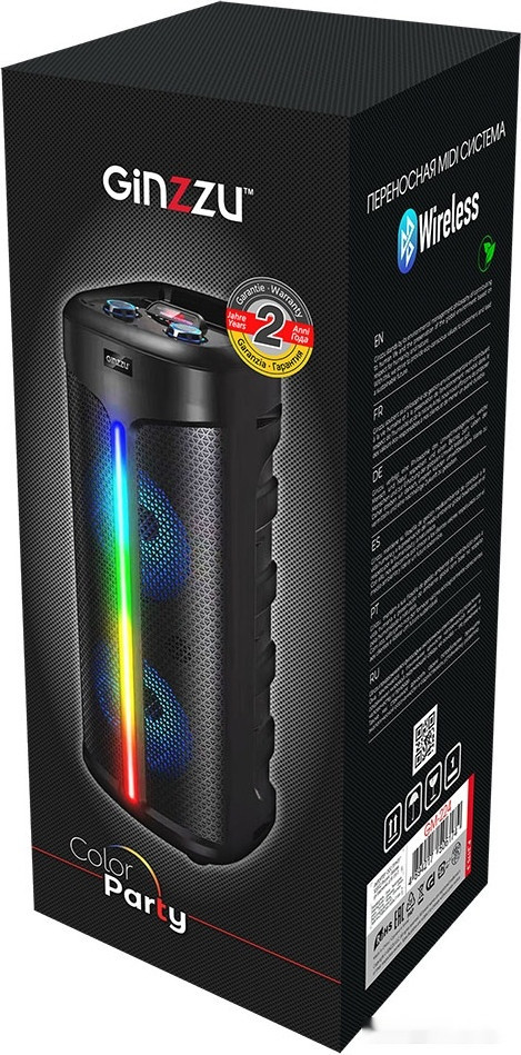 Колонка для вечеринок Ginzzu GM-224 Колонка для вечеринок Ginzzu GM-224