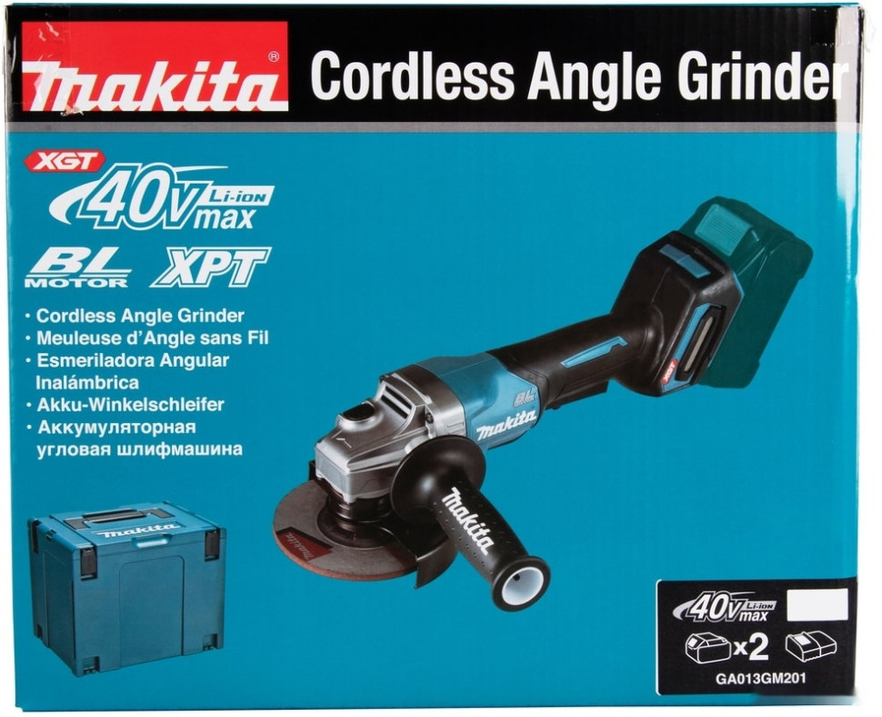 Угловая шлифмашина Makita GA013GM201 (с 2-мя АКБ) Угловая шлифмашина Makita GA013GM201 (с 2-мя АКБ)