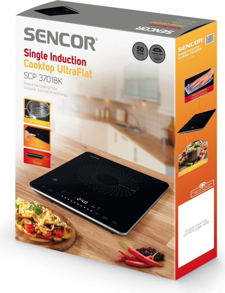 Настольная плита Sencor SCP 3701 BK Настольная плита Sencor SCP 3701 BK