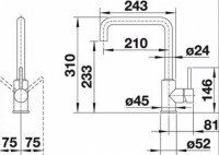 Смеситель Blanco MILI (Coffee)